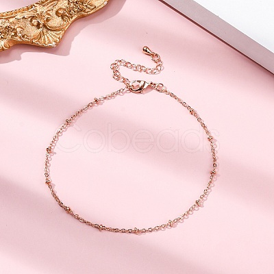 Brass Satellite Chains Bracelets for Women BJEW-G735-19RG-1