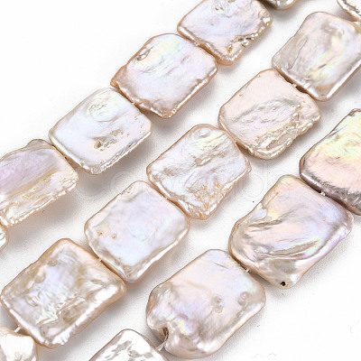 Natural Keshi Pearl Beads Strands PEAR-S020-K02-1