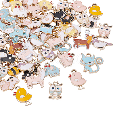 Alloy Enamel Pendants ENAM-BC0001-03-1