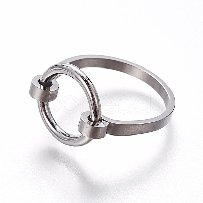 304 Stainless Steel Finger Rings RJEW-E158-08P-19mm-1
