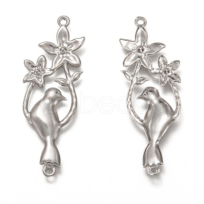 Non-Tarnish 304 Stainless Steel Filigree Joiners Links STAS-H130-16P-1