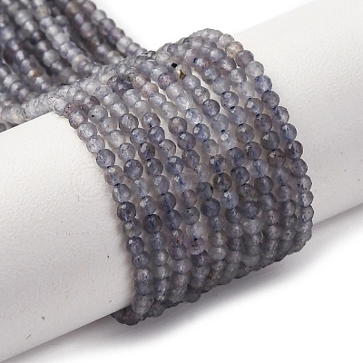 Natural Iolite Beads Strands G-D320-A01-2mm-1