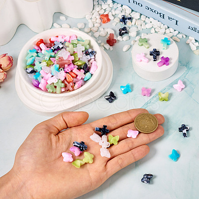 280Pcs 14 Styles Acrylic Beads OACR-TA0003-14-1