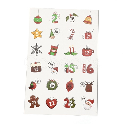 Christmas Advent Calendar Stickers DIY-L050-A10-1