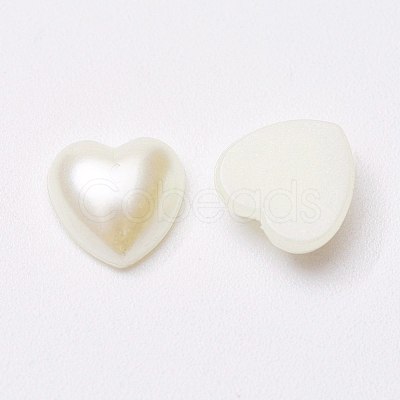 Acrylic Pearl Cabochons MACR-E009-8mm-J02-1