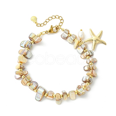 Natural Cultured Freshwater Pearl Beaded Bracelets BJEW-JB13751-1