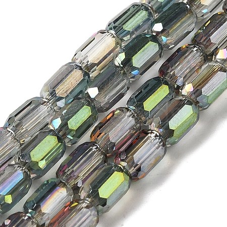 Electroplate Glass Beads Strands EGLA-D031-01-25-1