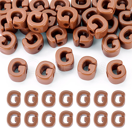 Opaque Acrylic European Beads OACR-TAC0019-006G-1