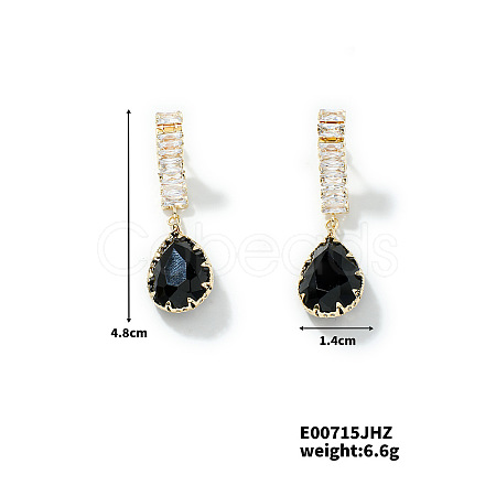 Chic French Style Teardrop Stud Earrings for Women DS3983-3-1
