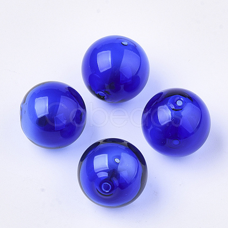 Handmade Blown Glass Beads X-BLOW-T001-32B-01-1