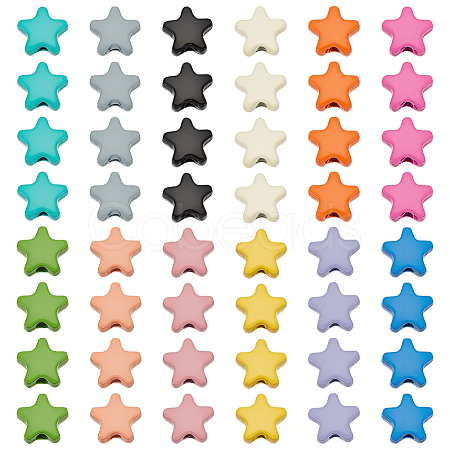 48Pcs 12 Colors Alloy Beads FIND-PH0020-03-1