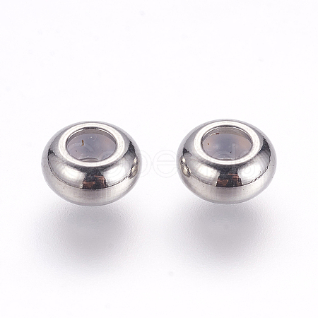 202 Stainless Steel Beads STAS-G133-09P-1
