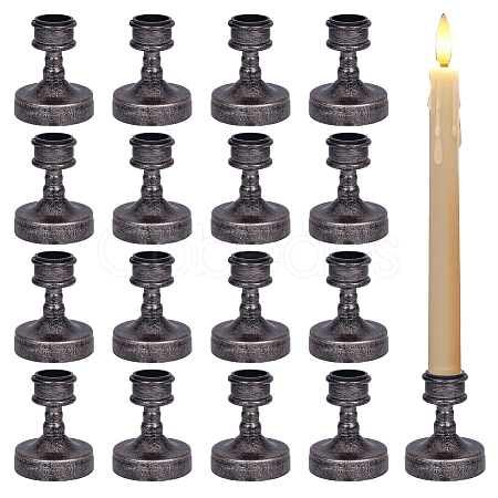 24Pcs Plastic Tall Candlestick Holder CAND-DR0001-01A-1