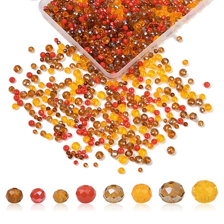 1050Pcs Electroplate Glass Beads EGLA-YW0001-70-1