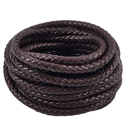 5M Braided Round PU Leather Jewelry Cord OCOR-GF0004-96B-02-1