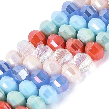 Electroplate Mixed Styles Glass Beads Strands EGLA-N022-14A-A10-1