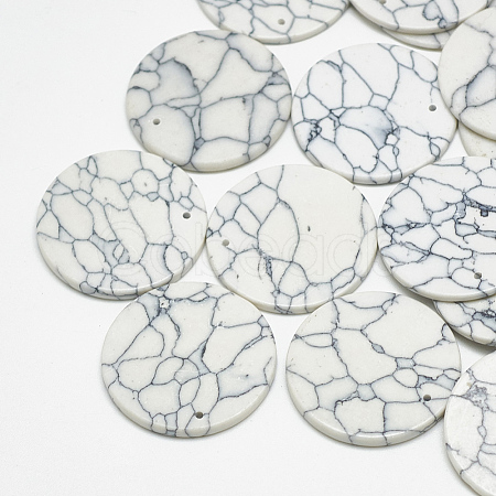 Synthetic Turquoise Pendants X-TURQ-S290-66B-1