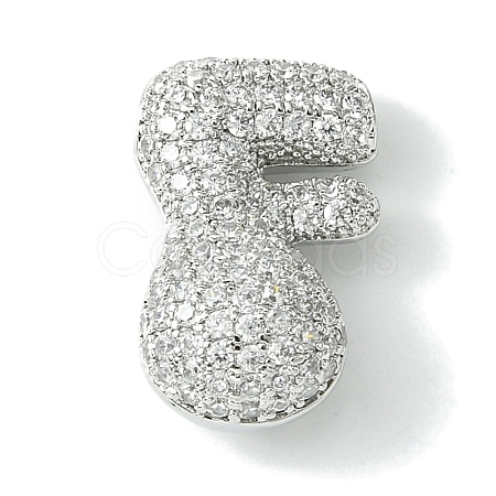 Rack Plating Brass Cubic Zirconia Pendants KK-S378-02P-F-1
