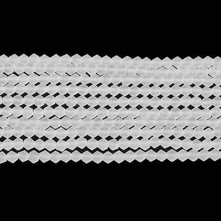Imitate Austrian Crystal Frosted Glass Beads Strands EGLA-A039-T6mm-MD13-1