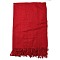 Women's Long Plaid Polyester Imitation Cashmere Tassels Scarf, Winter/Fall Warm Large Soft Tartan Shawls Wraps, FireBrick, 2000x650mm