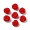 Synthetic Coral Carved Beads, Dyed, Flower, Red, 11.5x11.5x8.5mm, Hole: 1.2mm