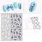 Halloween Paper Nail Art Stickers, Self-Adhesive Nail Design Art, for Nail Toenails Tips Decorations, Snake, 13x8cm