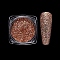 Laser Nail Art Glitter Powder, Starry Sky/Mirror Effect, Shiny Nail Decoration, Chocolate, Box: 30x30x16.5mm