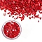 Shell Chip, Manicure Nail Art Decoration, Red, 0.5~10x0.5~7x0.1~3mm, about 3g/box