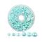 1Box ABS Plastic Imitation Pearl Dome Cabochons, Half Round, Pale Turquoise, 4~12x2~6mm, about 690pcs/box