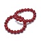 Natural Jade Bead Stretch Bracelets, Round, Dyed, Inner Diameter: 2 inch~2-1/8 inch(5.2~5.5cm), Bead: 10mm