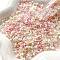 Transparent Glass Beads, Mixed Shapes, Hot Pink, 20~50mm