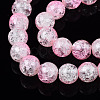 Baking Paint Crackle Glass Beads Strands X-CCG-S001-8mm-02-3