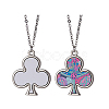 Sublimation Blank Aluminum Pendant Necklace NJEW-E020-02P-04-1