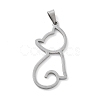 304 Stainless Steel Pendants STAS-I327-02P-02-1