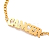 Constellation 202 Stainless Steel Figaro Chain Link Bracelets for Women Men LS-AJEW-U006-01F-2