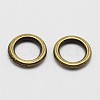 Alloy Soldered Closed Jump Rings X-PALLOY-P119-04AB-1