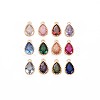 Brass Inlaid Cubic Zirconia Charms KK-S356-771-1