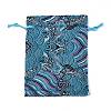 Chinese Embroidery Satin Drawstring Bags ABAG-N008-10x14-A01-2