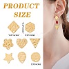 18Pcs 9 Style 304 Stainless Steel Stud Earring Findings STAS-SZ0002-88-2