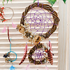 DIY Woven Net/Web with Feather Making Finding Kit DIY-DC0001-84-4