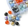 80Pcs 8 Colors Two Tone Transparent/Opaque Acrylic Beads TACR-FS0001-48-3