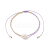 5Pcs 5 Colors Natural Pearl & Glass Seed Braided Bead Bracelets Set for Women BJEW-JB08888-4