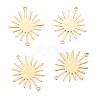 Brass Solar Eclipse Links Connectors KK-I681-15G-1
