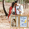 Word I Love You To The Moon Wood Picture Frames Box AJEW-FG0004-02C-4