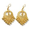 Golden Alloy Chandelier Earrings EJEW-D092-03A-G-1