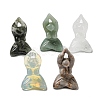 Natural & Synthetic Gemstone Carved Healing Yoga Goddess Figurines DJEW-D012-06A-1