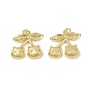 Brass Micro Pave Cubic Zirconia Pendants KK-H072-10G-1