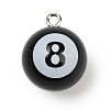 8 Ball Sport Theme Resin Pendants LS-RESI-I063-01B-1