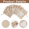 Jute Cloth Storage Bags ABAG-WH0031-30-4