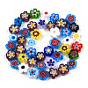 Handmade Millefiori Glass Bead Strands LAMP-N029-017C-08-2